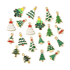 20Pcs 10 Styles Christmas Alloy Enamel Pendants&nbsp;FIND-FS0002-64