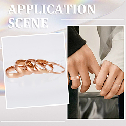 18Pcs 18 Styles Stainless Steel Finger Rings&nbsp;RJEW-SC0001-36RG