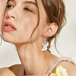 80Pcs 8 Styles Acrylic Flower Pendants&nbsp;PALLOY-SC0001-19