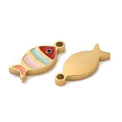 Ion Plating(IP) 304 Stainless Steel Enamel Charms&nbsp;STAS-D018-04G