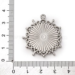 304 Stainless Steel Pendant Cabochon Settings&nbsp;STAS-Q363-03P