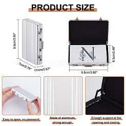 Aluminium Alloy Business Cards Holder Case Box&nbsp;AJEW-WH0314-32A