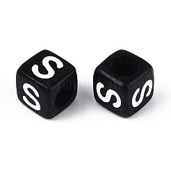 Initial Acrylic Horizontal Hole Beads&nbsp;X-OACR-ZX006-35S