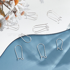 8Pcs 2 Styles 925 Sterling Silver Hoop Earrings&nbsp;STER-ME0001-20