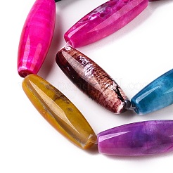 Natural Agate Dyed Beads Strands&nbsp;G-T138-230J
