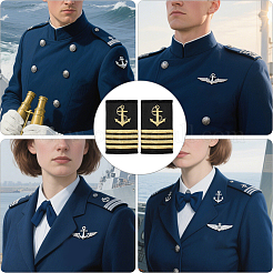 Polyester Public Security Epaulettes&nbsp;DIY-WH20081-035A