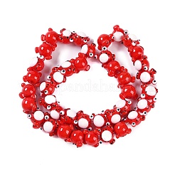 Handmade Lampwork Beads Strands&nbsp;LAMP-P066-07A
