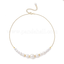 Shell Pearl Round Beads Bracelets & Necklaces Sets for Women&nbsp;SJEW-JS01321