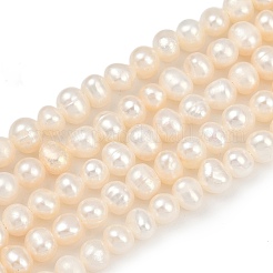 Natural Cultured Pearl Beads Strands&nbsp;PEAR-I007-07V-01