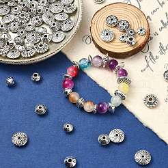 120Pcs 12 Styles Tibetan Style Alloy Spacer Beads&nbsp;FIND-CJ0002-91