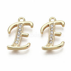Brass Micro Pave Clear Cubic Zirconia Pendants&nbsp;LS-KK-S360-053E-NF