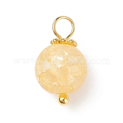 Frosted Dyed Synthetic Crackle Quartz Charms&nbsp;PALLOY-JF01780