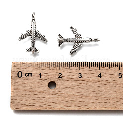 Antique Silver Tibetan Style Passenger Airplane Pendants&nbsp;X-TIBEB-A101638-AS-LF