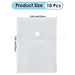 Transparent Plastic Envelopes Folders&nbsp;AJEW-DJ0004-59C
