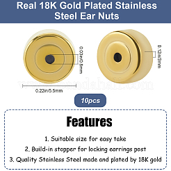 10Pcs 304 Stainless Steel Ear Nuts&nbsp;STAS-BBC0005-39G