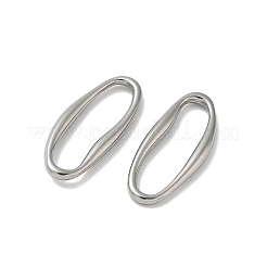 304 Stainless Steel Oval Linking Rings&nbsp;STAS-L300-010B-P