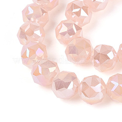 AB Color Plated Imitation Jade Glass Round Beads Strands&nbsp;EGLA-T029-8mm-12J-01