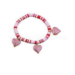 Valentine's Day Zinc Alloy Enamel Charm Bracelets&nbsp;FS-WG4D636-04