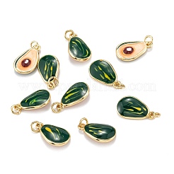 Brass Enamel Charms&nbsp;X-KK-A155-05G