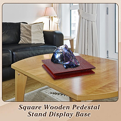 Wood Display Pedestals&nbsp;WOOD-WH0034-78C