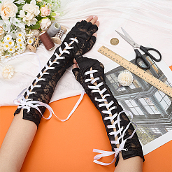 Cloth Half-finger Gloves&nbsp;AJEW-WH0270-983