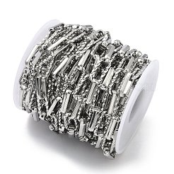 Handmade 304 Stainless Steel Twist Rectangle Box Chains&nbsp;STAS-F341-06P