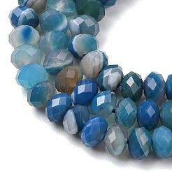 Natural Banded Agate/Striped Agate Beads Strands&nbsp;G-E605-A02-02B