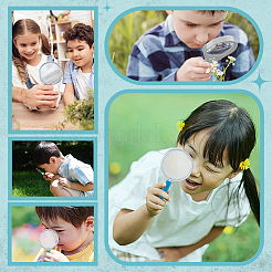 72Pcs 6 Colors Plastic Handheld Magnifier for Children&nbsp;DIY-GO0002-78