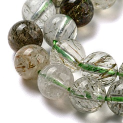 Natural Green Rutilated Quartz Beads Strands&nbsp;G-A219-A03-03