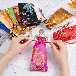 9Pcs 9 Colors Polyester Pouches&nbsp;ABAG-NB0001-31