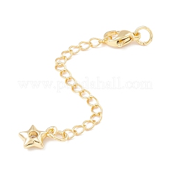 Brass Micro Pave Cubic Zirconia Chain Extender&nbsp;KK-C238-02G