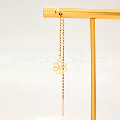 Minimalist Stainless Steel Flower Ear Thread&nbsp;NX3365