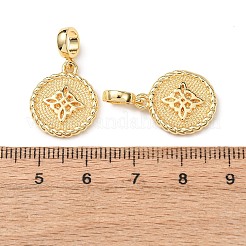Brass European Dangle Charms&nbsp;KK-H278-01G-03