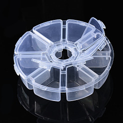 Flat Round Polypropylene(PP) Bead Storage Containers&nbsp;CON-S043-046A