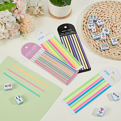 640Pcs 4 Styles PET Plastic Index Tabs&nbsp;AJEW-OC0014-76