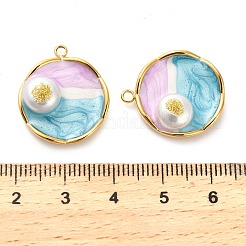 304 Stainless Steel Enamel  Pendants&nbsp;STAS-B084-06G-03