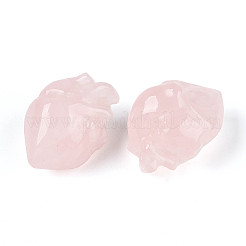 Natural Rose Quartz Heart Beads&nbsp;G-T144-04A