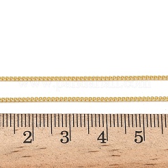 1.2MM Brass Curb Chain Necklaces for Women&nbsp;NJEW-K271-03G