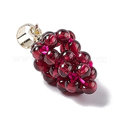 Natural Garnet Cluster Pendants&nbsp;G-G928-01LG