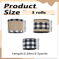 7.5Yards 3 Styles Polyester Ribbon&nbsp;OCOR-LP0003-77