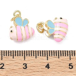 Brass Enamel Charms&nbsp;KK-F933-13G