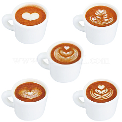 50Pcs 5 Styles Mini Resin Imitation Coffee Cup&nbsp;DIY-SC0033-38