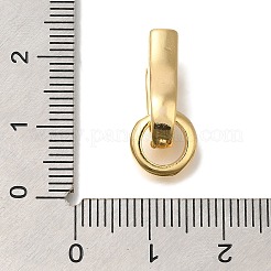 Brass Fold Over Clasps&nbsp;KK-K389-015G