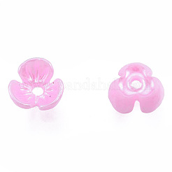 Resin Imitation Pearl Bead Caps&nbsp;RESI-N036-01A-03