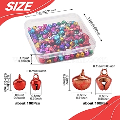 200Pcs 2 Styles Aluminum Bell Charms&nbsp;FIND-FS0003-80