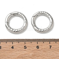 Brass Spring Gate Rings&nbsp;KK-E796-11P
