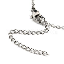 Non-Tarnish 201 Stainless Steel Pendant Necklaces&nbsp;NJEW-C051-01P