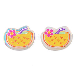 Transparent Printed Acrylic Cabochons&nbsp;TACR-N016-35