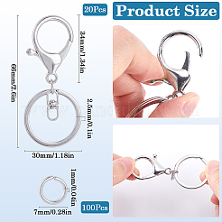 Alloy Keychain Clasps&nbsp;FIND-SP0002-83P