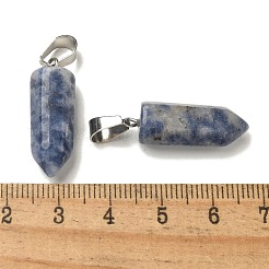 Natural Blue Spot Jasper Pendants&nbsp;G-Z067-07P-12